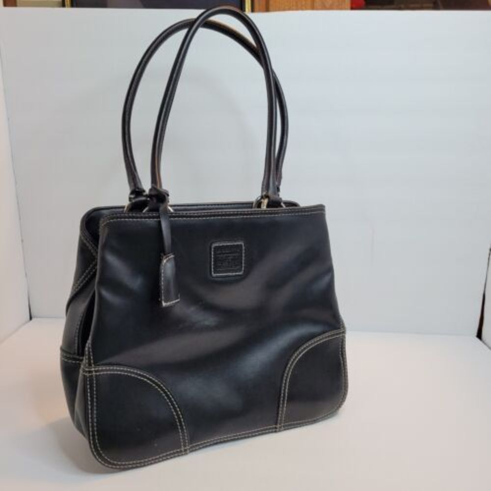 Liz Claiborne, Black Faux Leather Handbag‎
